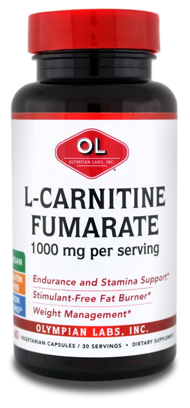 Olympian Labs L-Carnitine Fumarate 60 Vegetarian Capsules Better Health International Olympian Labs L-Carnitine Fumarate 60 Vegetarian Capsules Better Health International