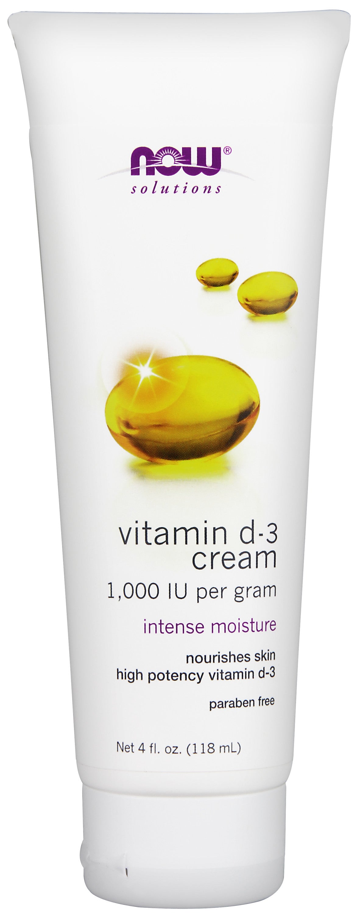 Vitamin D-3 Cream 4 fl oz (118 ml) for Nourished, Healthy Skin
