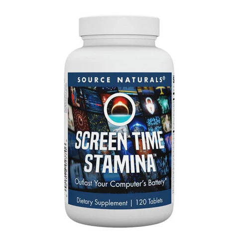 Screen Time Stamina, 120 Tabs by Source Naturals
