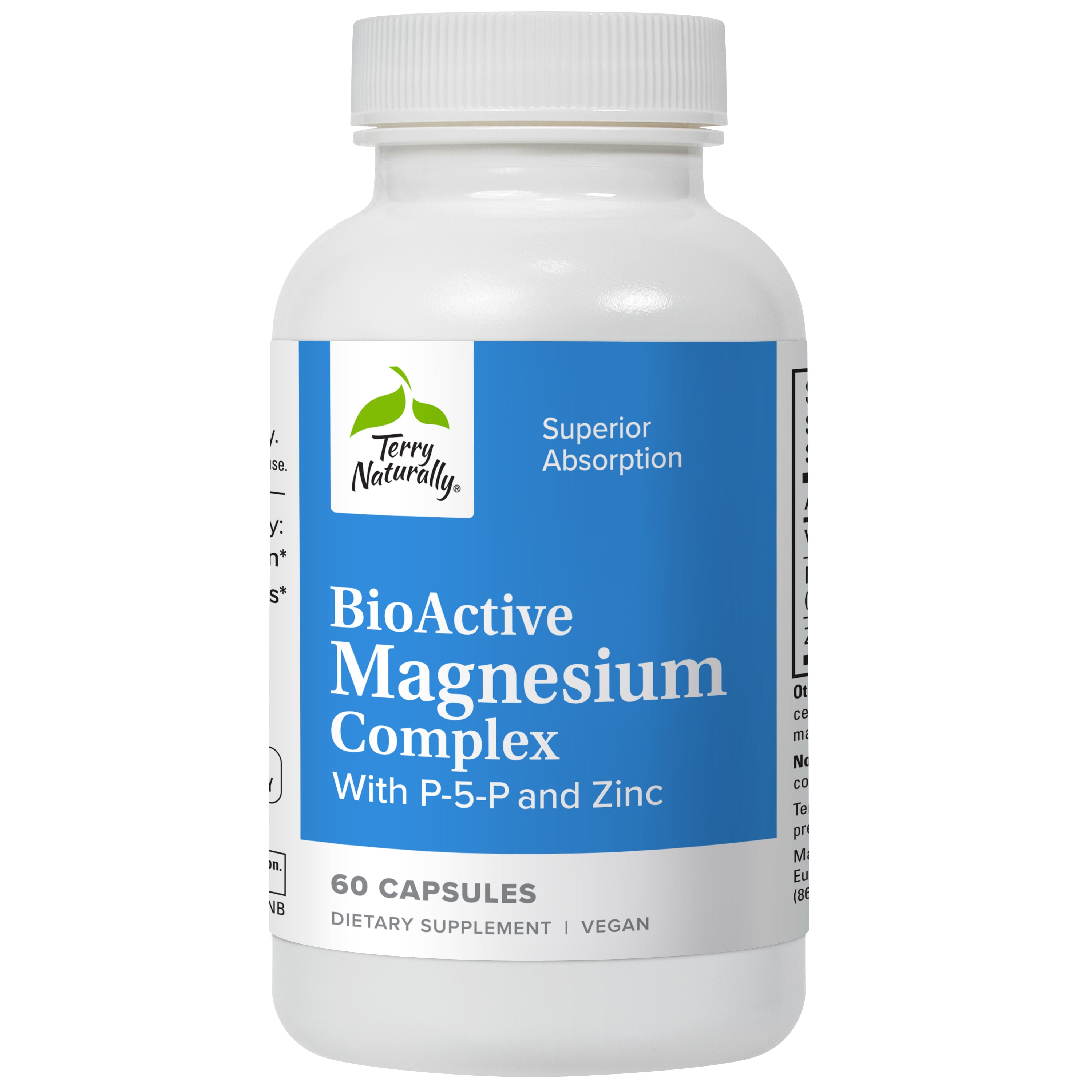 Terry Naturally BioActive Magnesium Complex with P-5-P/Mag and Zinc 60 ...