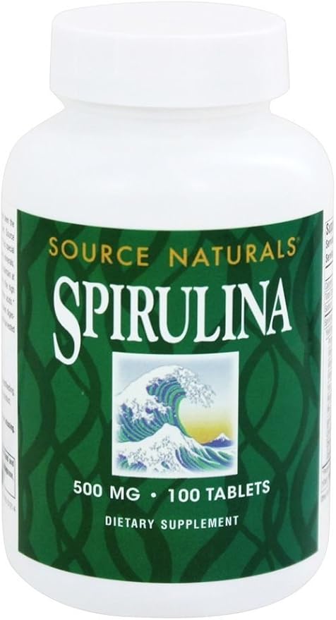 Spirulina 500mg 100 Tablets by Source Naturals