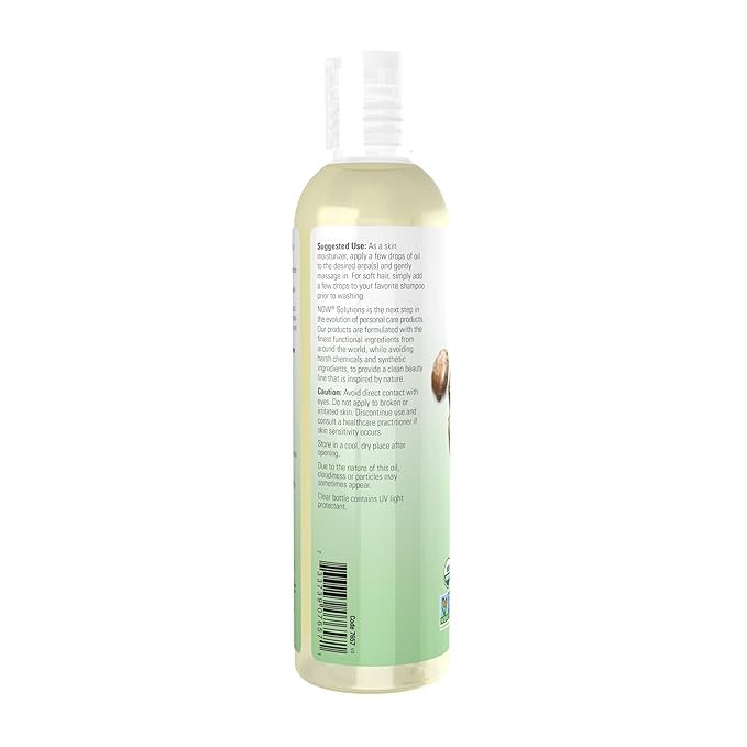 Certified Organic Castor Oil, 8 fl oz (237 ml) by NOW