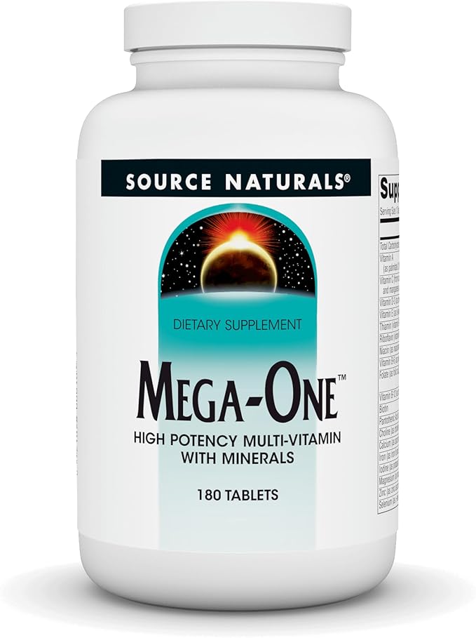 Mega-One™, High Potency Multi-Vitamin With Minerals, 180 Tablets by Source Naturals
