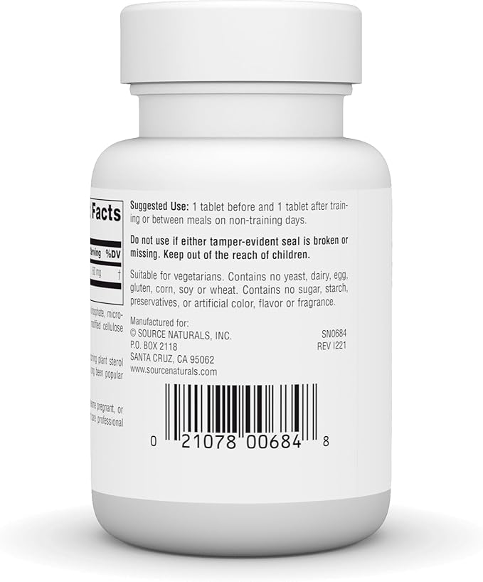 Athletic Series, Gamma Oryzanol, 60 mg, 100 Tablets by Source Naturals