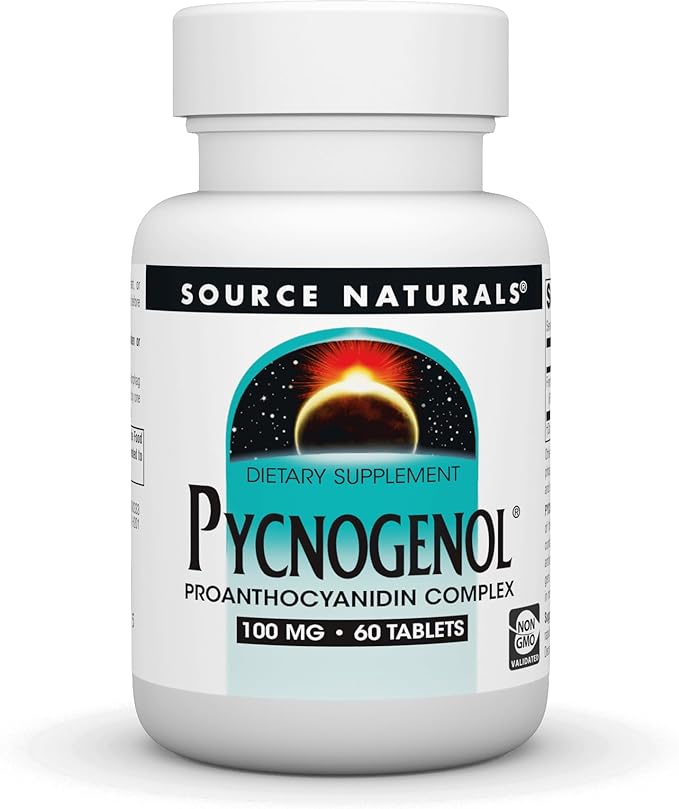 Pycnogenol 100 mg 60 Tablets by Source Naturals