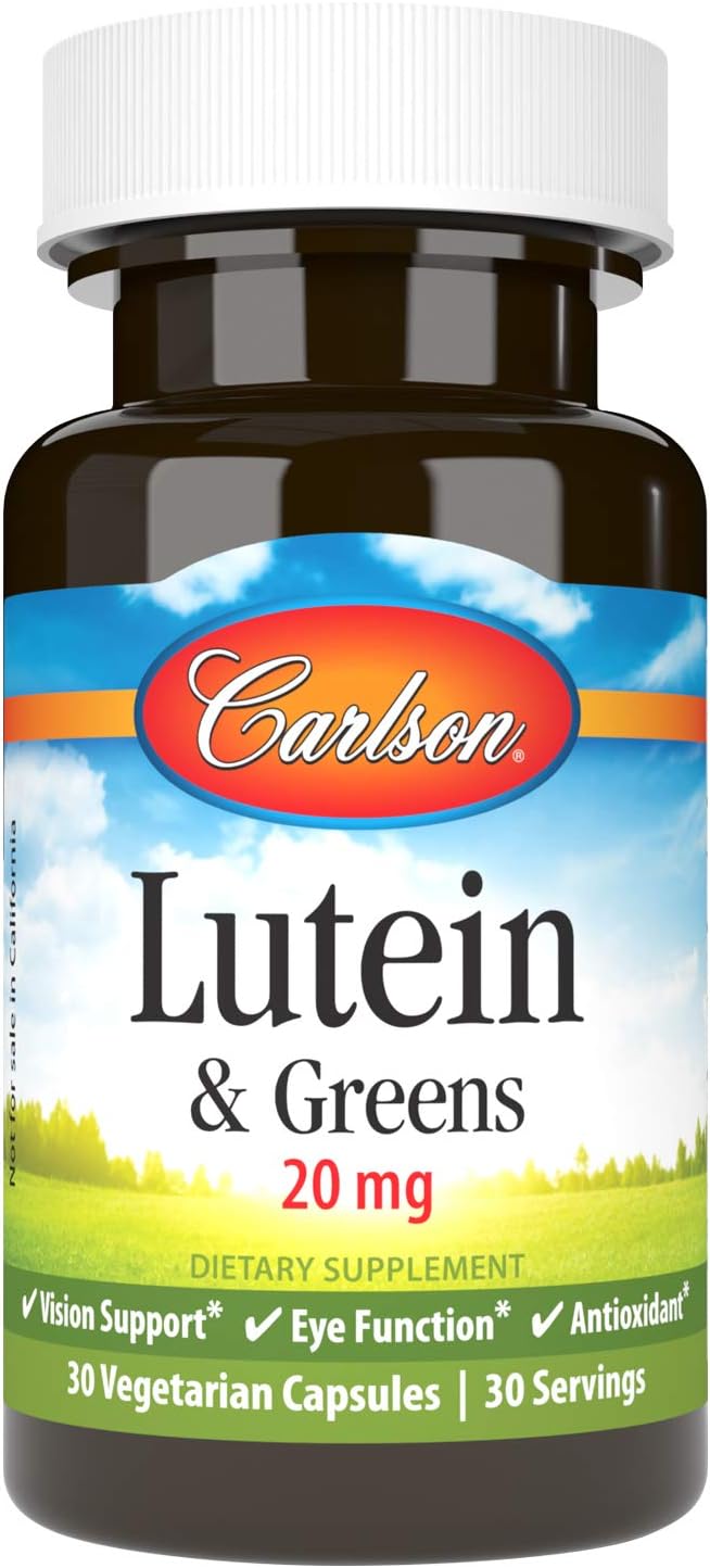 Lutein & Greens , 30 Vegetarian Capsules by Carlson
