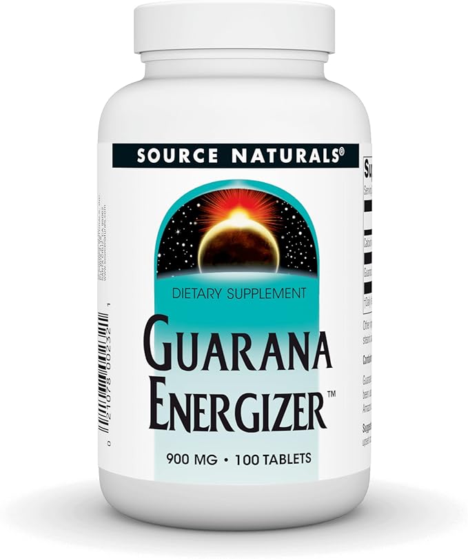 Guarana Energizer™ 900 mg, 100 Tablets by Source Naturals