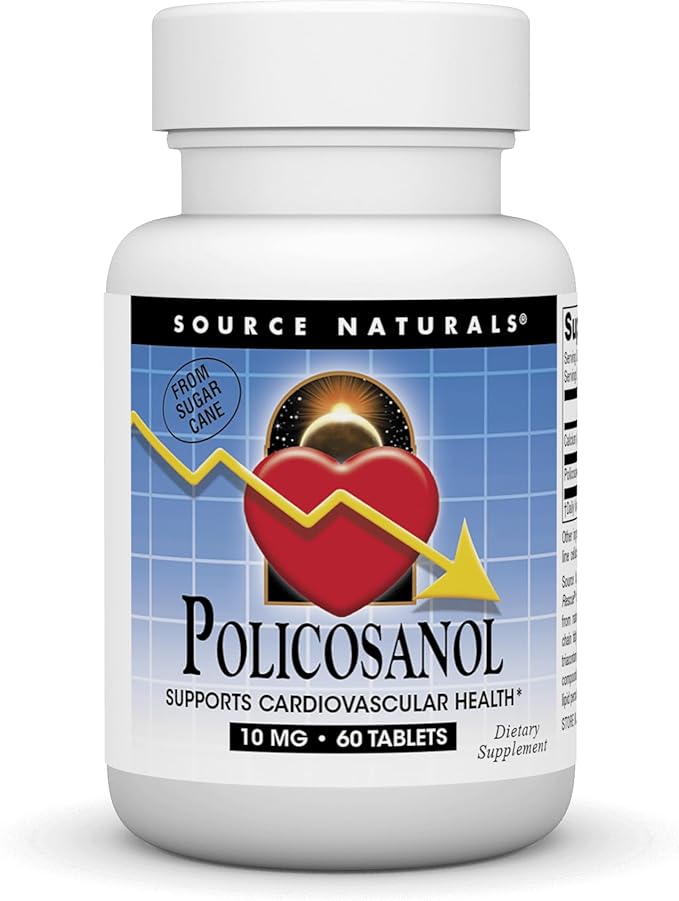 Policosanol 10 mg 60 Tablets by Source Naturals