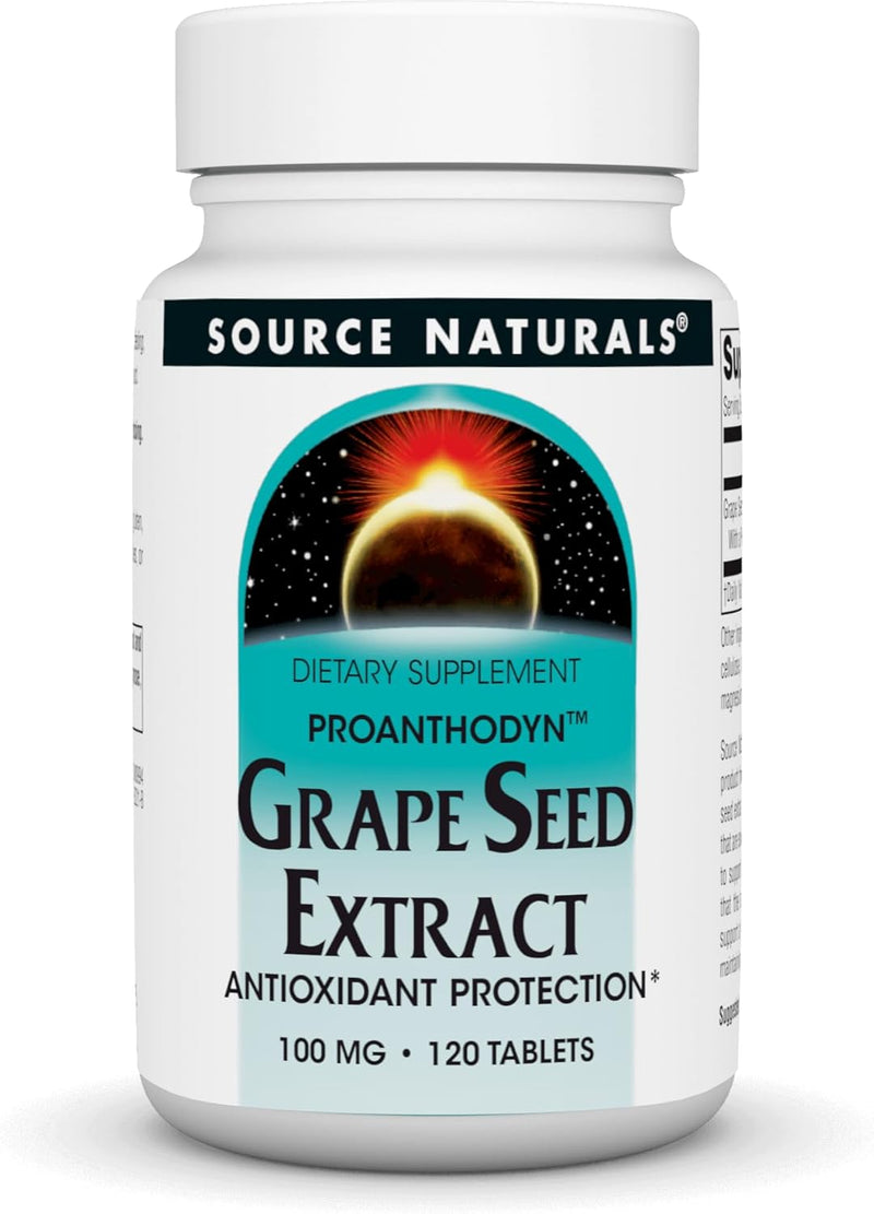 Grape Seed Extract, Proanthodyn™, 100 mg- 120 Tablets by Source Naturals