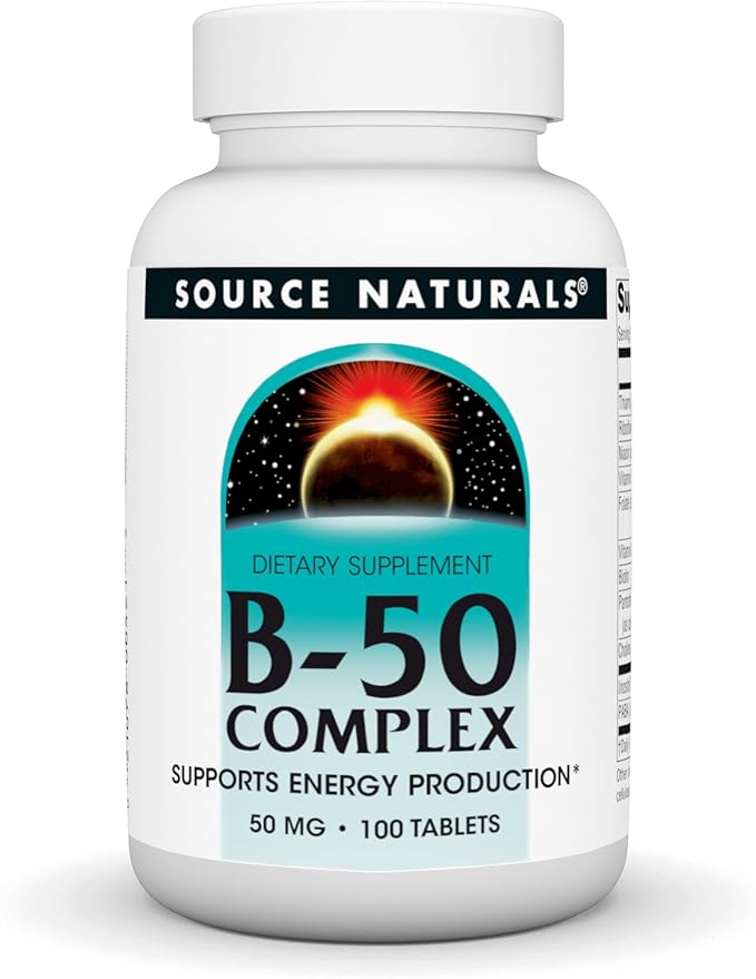 B-50 Complex, 50 mg, 100 Tablets by Source Naturals