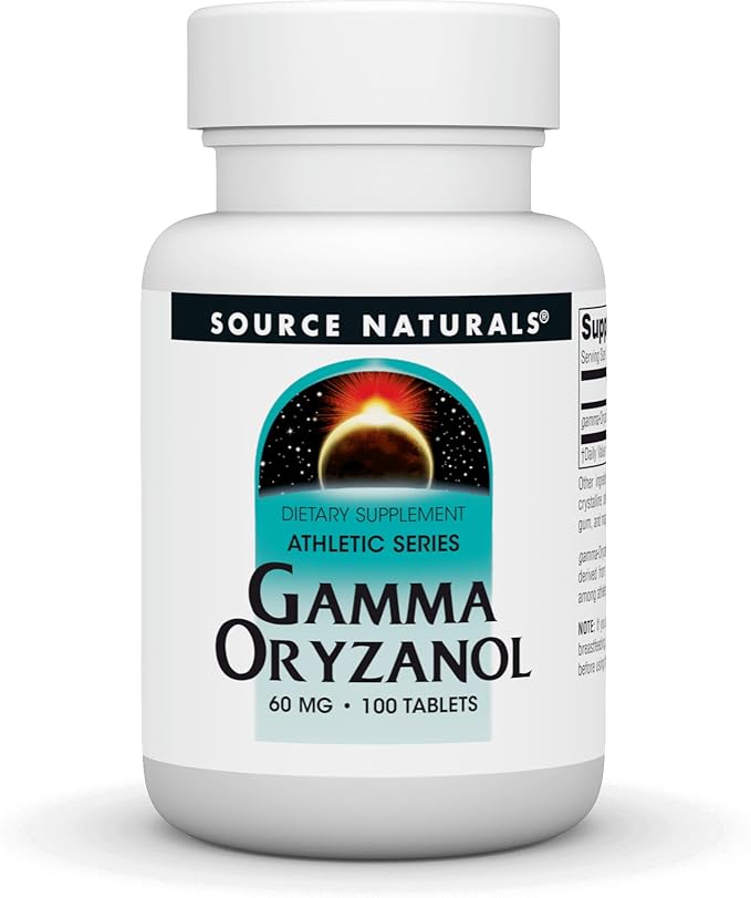 Athletic Series, Gamma Oryzanol, 60 mg, 100 Tablets by Source Naturals