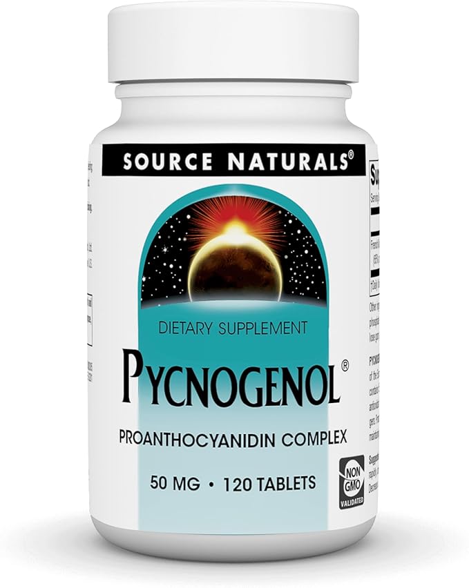Pycnogenol 50 mg, 120 Tablets by Source Naturals