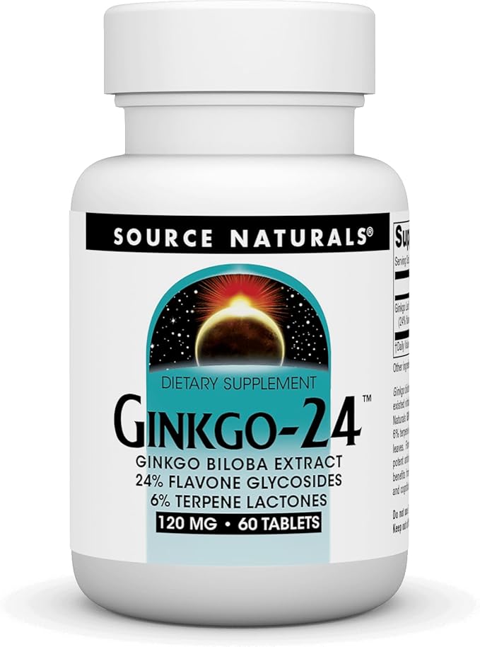 Ginkgo-24™, 120 mg, 60 Tablets by Source Naturals