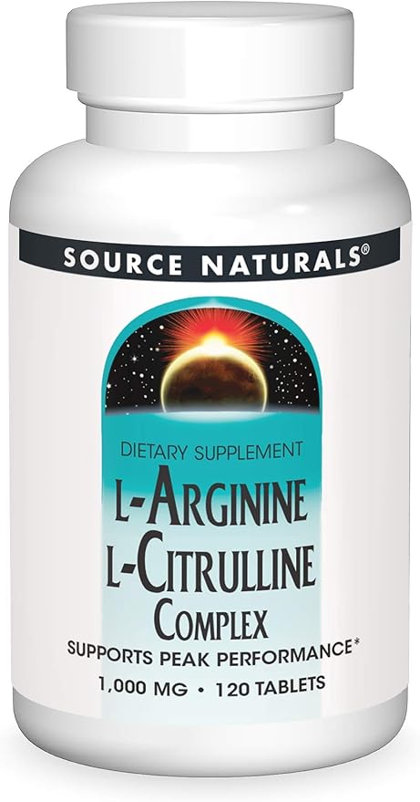 L-Arginine L-Citrulline Complex 1,000 mg 120 Tablets