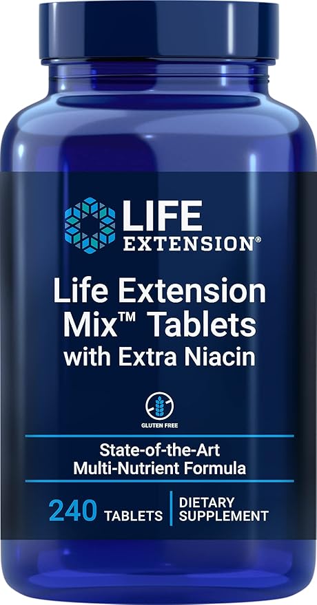 Life Extension Mix Tablets with Extra Niacin, 240 Tablets by Life Extension