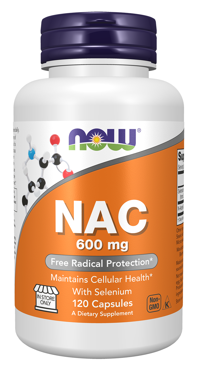 NAC 600 mg - 120 Capsules by NOW