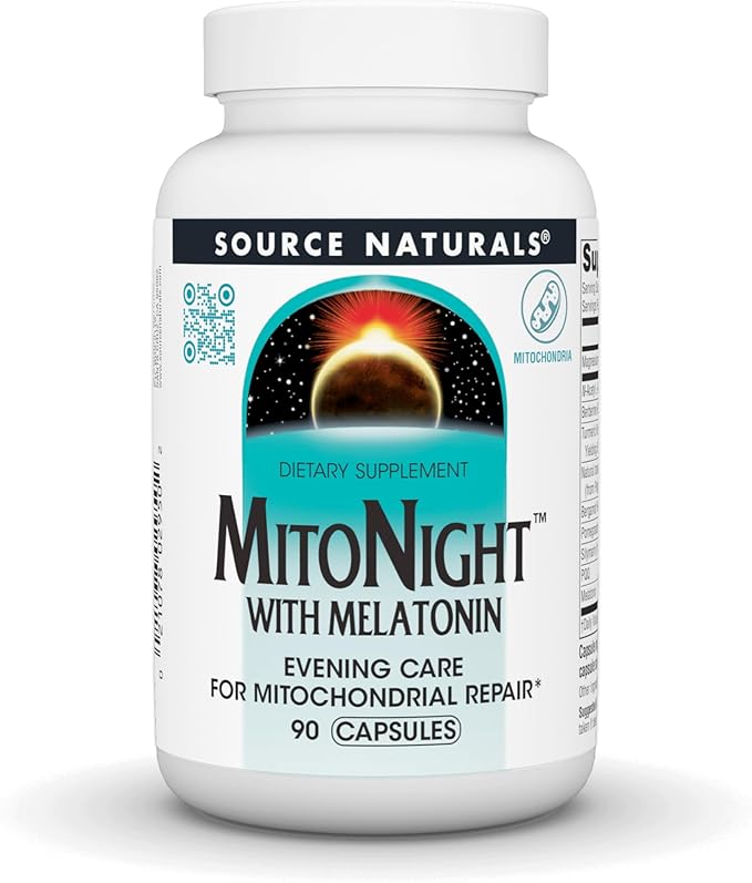 MitoNight™ With Melatonin, 90 Capsules by Source Naturals