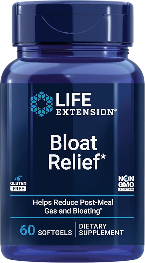 Bloat Relief, 60 Softgels by Life Extension