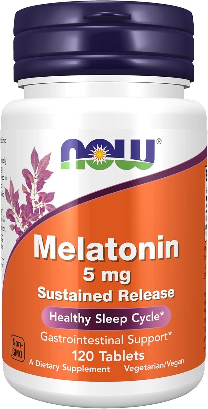 Melatonin, 5 mg, 120 Tablets by NOW
