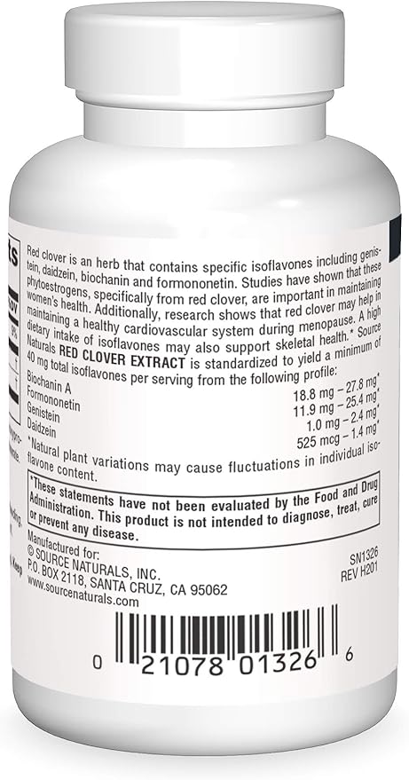 Red Clover Extract 500 mg 60 Tablets