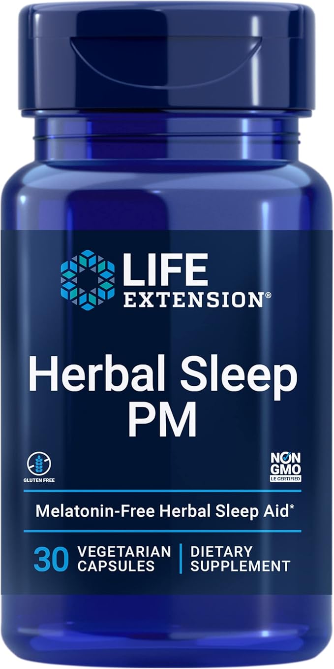 Herbal Sleep PM, 30 Vegetarian Capsules by Life Extension
