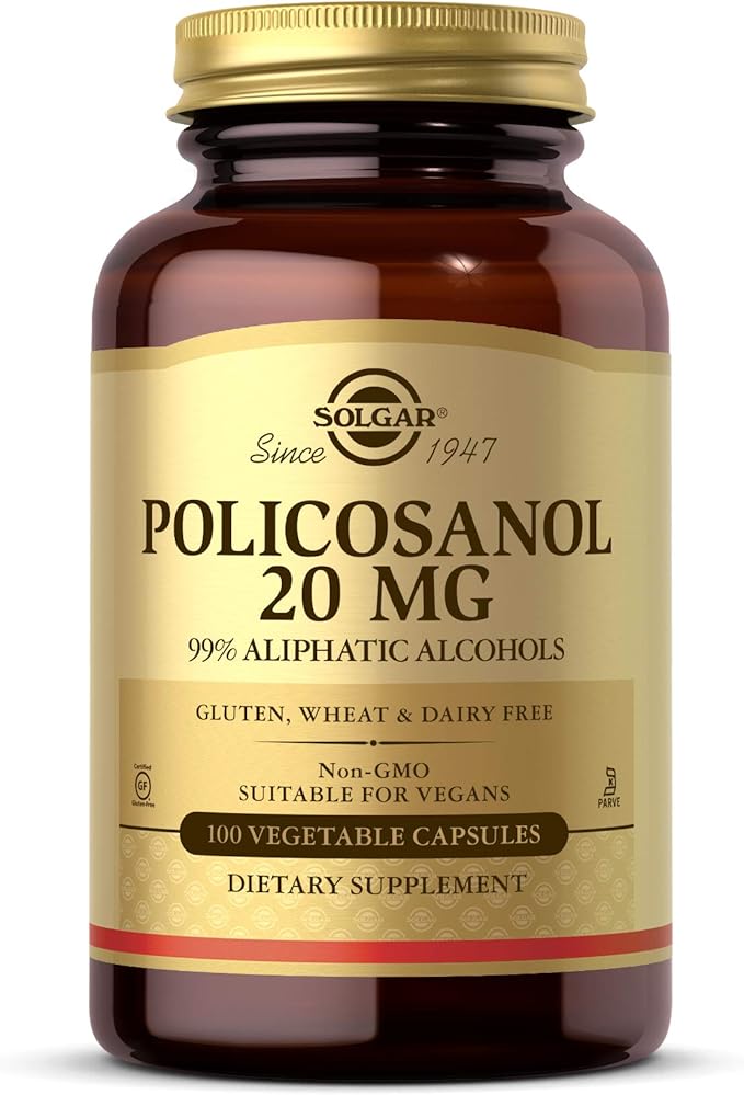 Policosanol, 20 mg, 100 Vegetable Capsules by Solgar