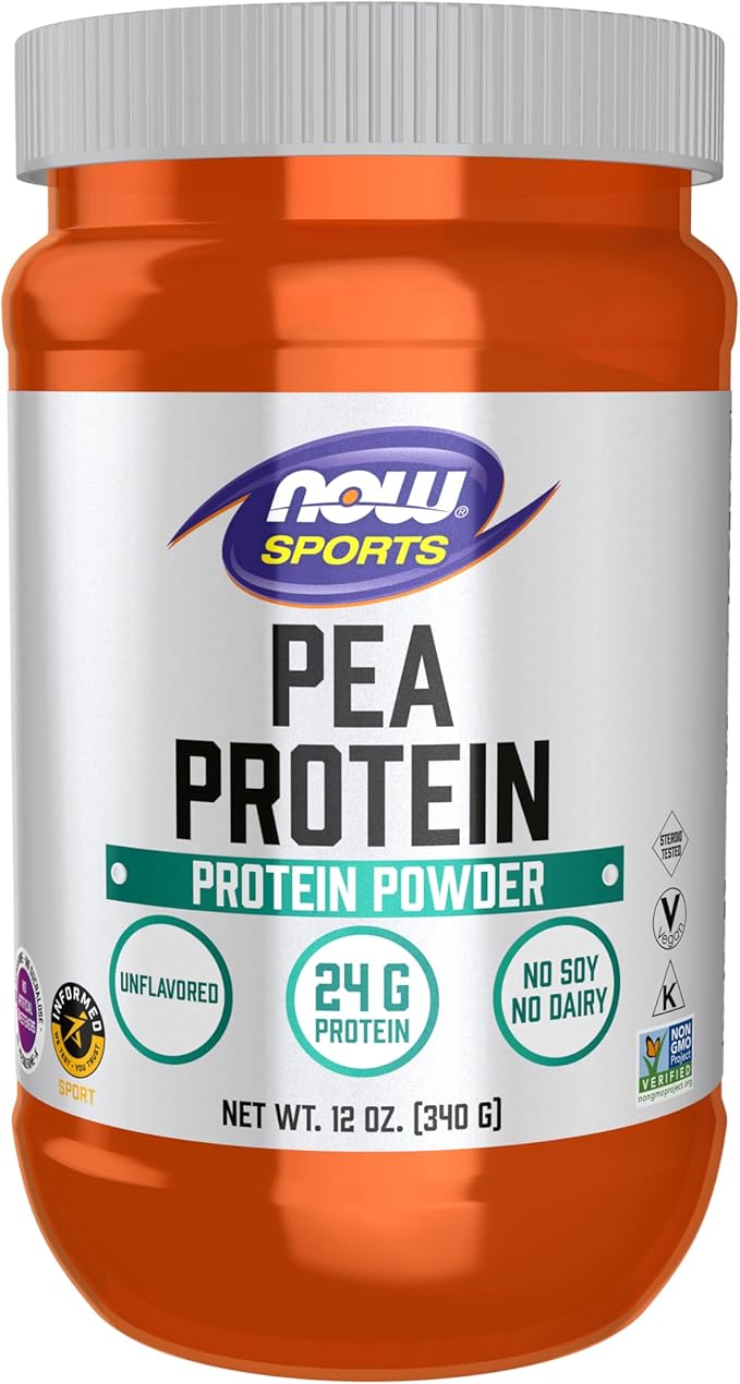 Pea Protein, Pure Unflavored, 12 oz (340 g) by NOW