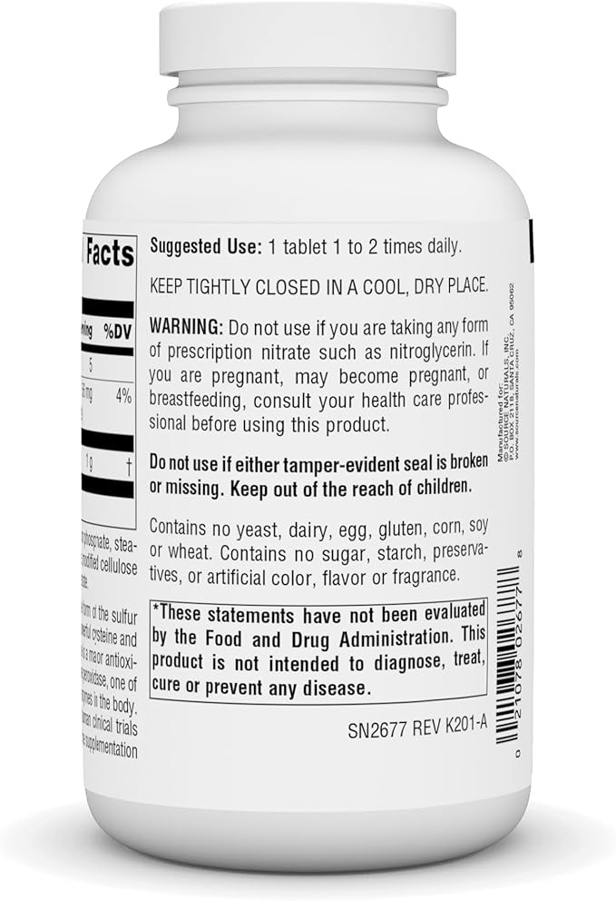 N-Acetyl Cysteine, 1,000 mg, 180 Tablets by Source Naturals