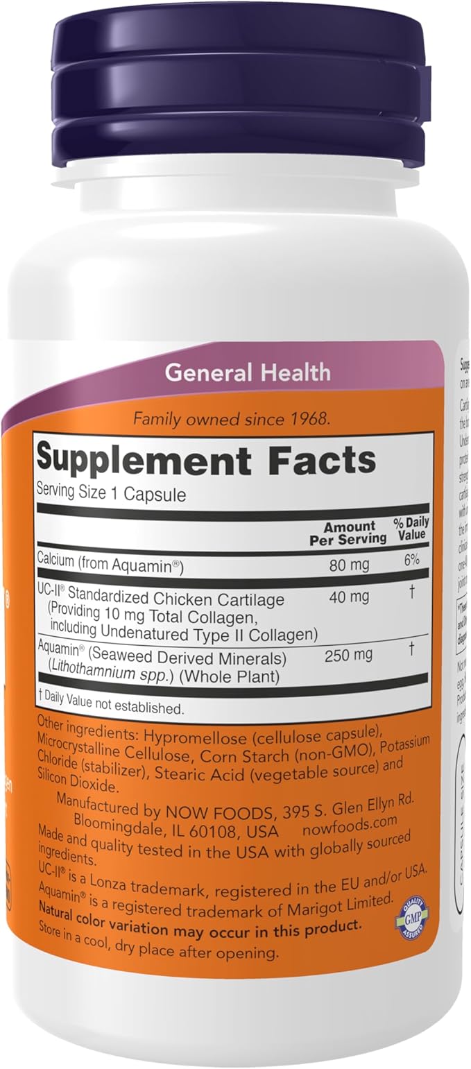 UC-II® Type II Collagen - 120 Capsules 40mg by NOW