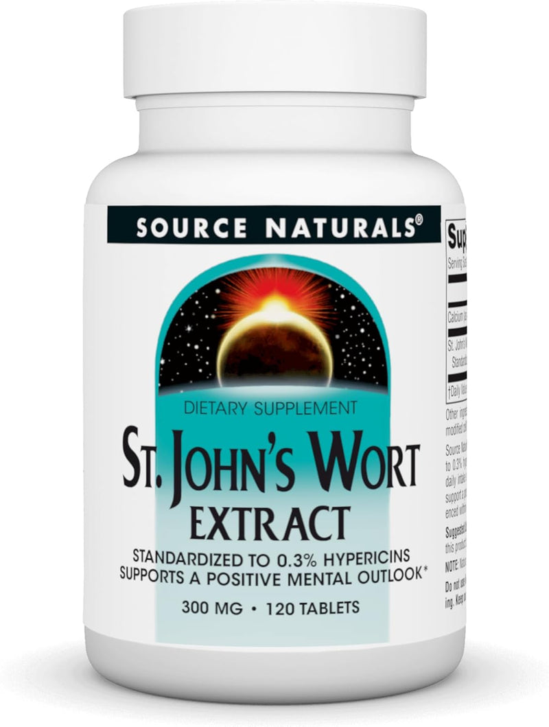 St. Johns Wort Extract 300 mg - 120 Tablets by Source Naturals
