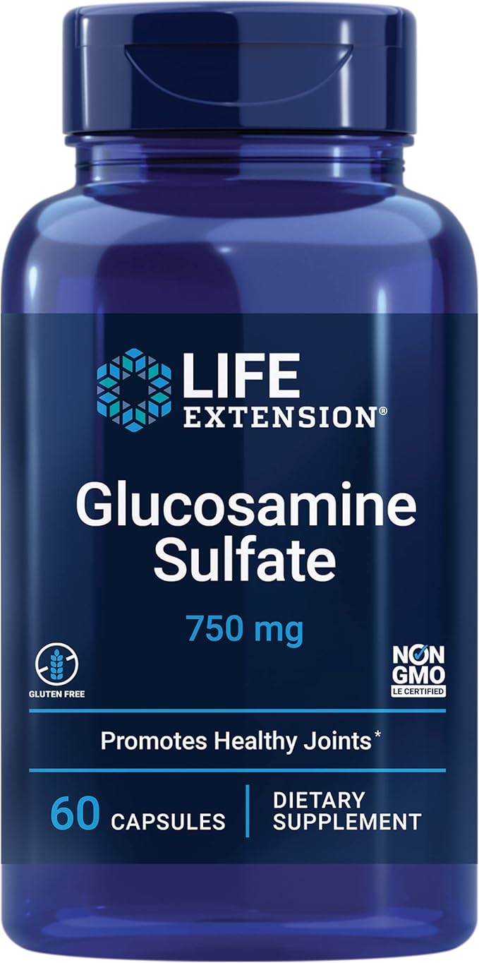 Glucosamine Sulfate, 60 Capsules, 750 mg, by Life Extension