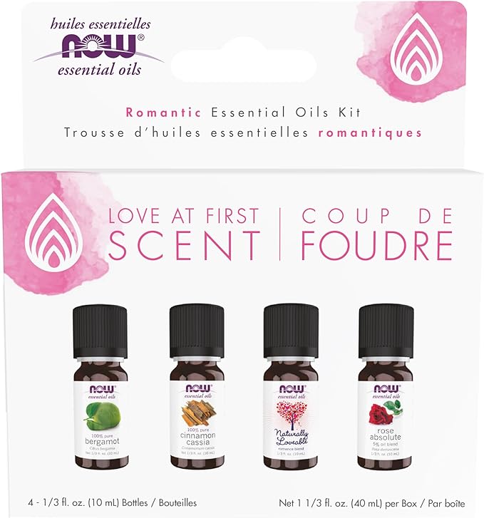 Love At First Scent Romantic Essential Oils Kit - 4 Bottles by NOW