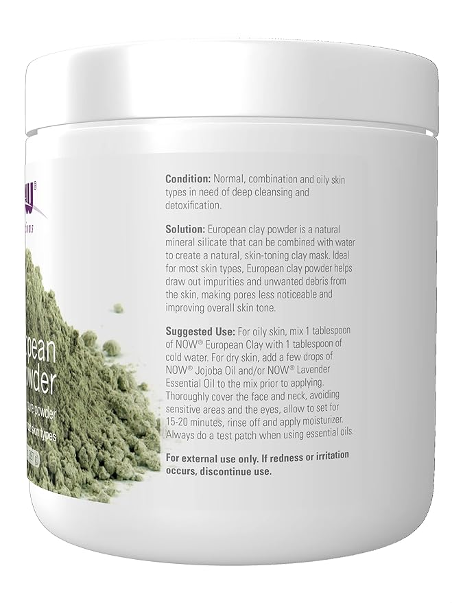 European Clay Powder, 14 oz (397 g) by NOW