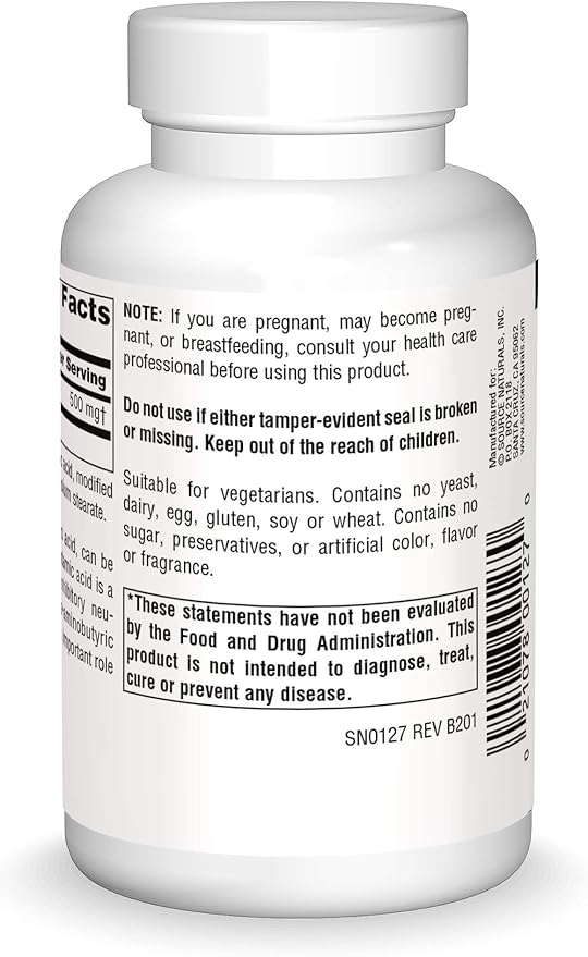 L-Glutamine 500 mg 100 Tablets by Source Naturals