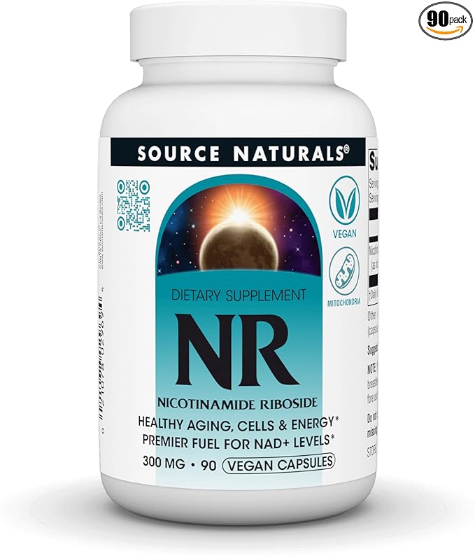 NR (Nicotinamide Riboside), 300 mg - 90 Vegan Capsules by Source Naturals