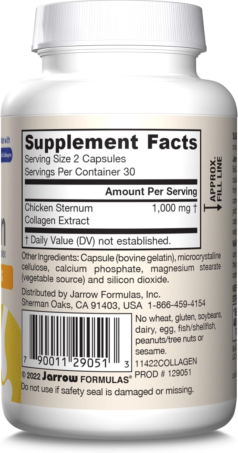 Type II Collagen Complex 500 mg 60 Capsules