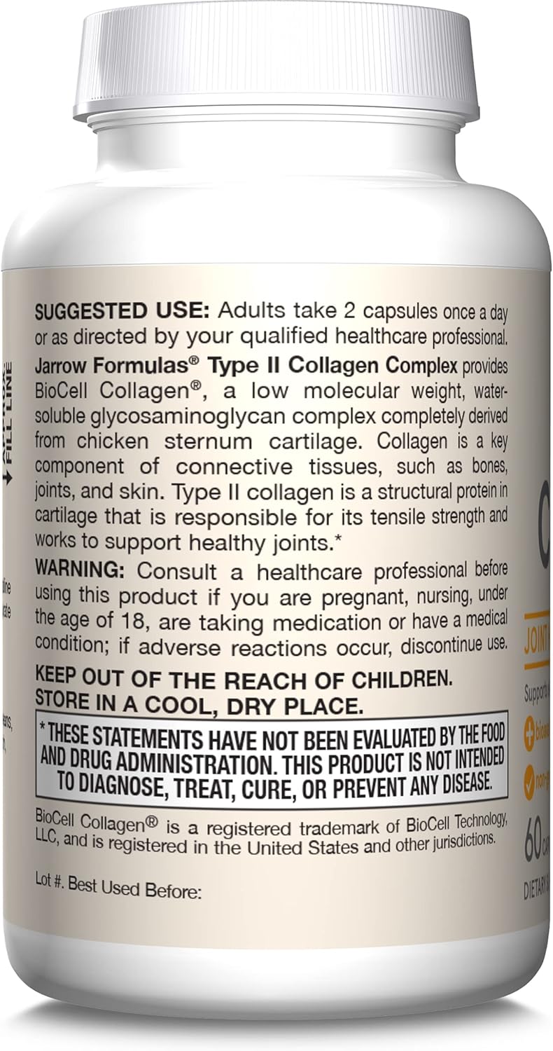 Type II Collagen Complex 500 mg 60 Capsules