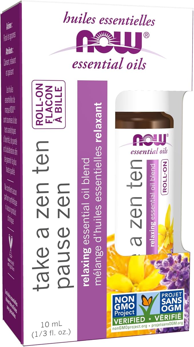 Take A Zen Ten Essential Oil Blend Roll-On 1/3 fl oz (10 ml) by NOW