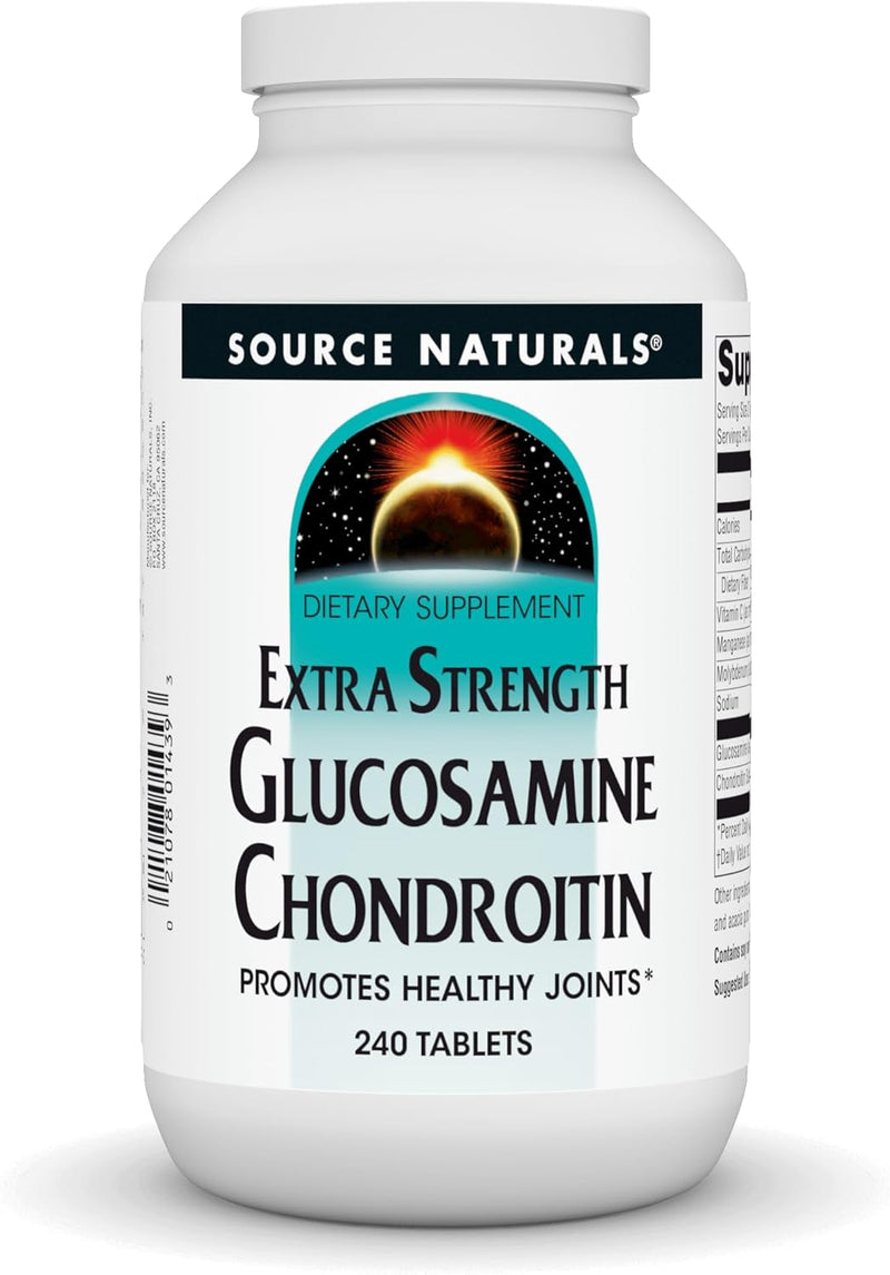 Extra Strength Glucosamine Chondroitin, 240 Tablets by Source Naturals
