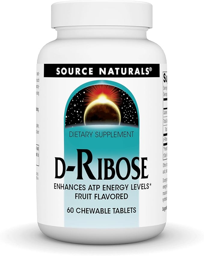 D-Ribose 60 Chewable Tabs by Source Naturals