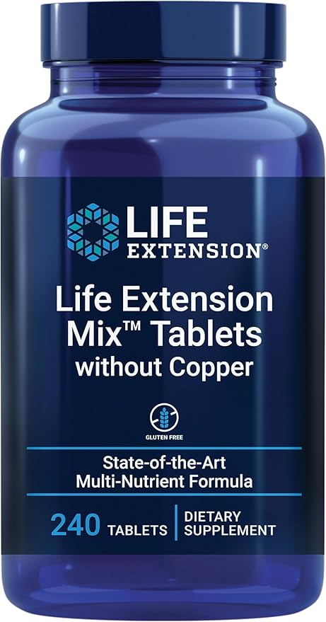 Mix Tablets Without Copper, 240 Tablets by Life Extension