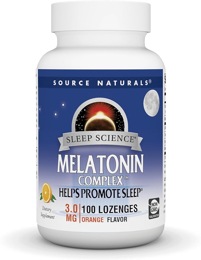 Sleep Science® Melatonin Complex™, 100 Orange Flavored Lozenges, 3.0 mg by Source Naturals