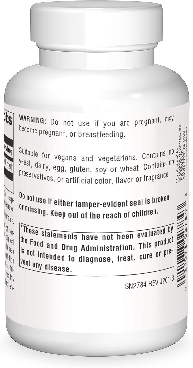 Berberine , 500 mg, 120 Vegetarian Capsules by Source Naturals
