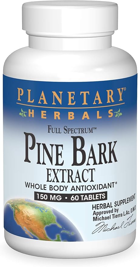 Full Spectrum™ Pine Bark Extract, 150 mg, 60 tablets by Planetary Herbals