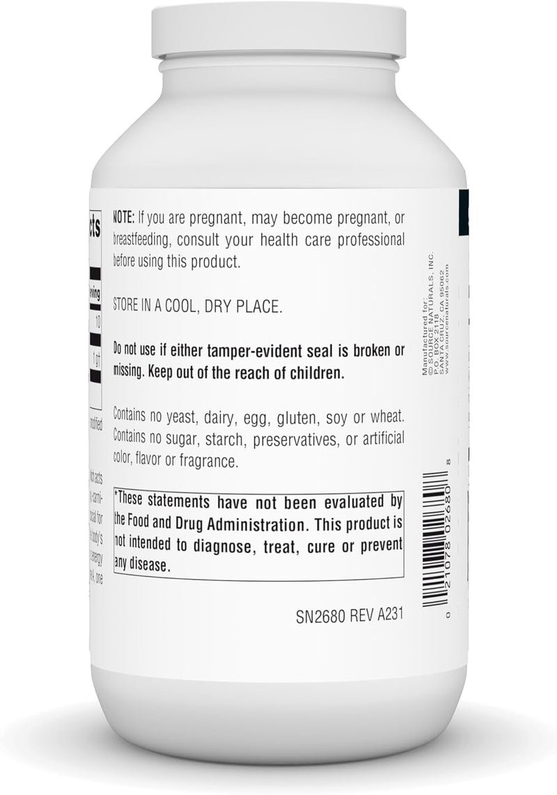 L-Lysine, 1,000 mg, 200 Tablets by Source Naturals