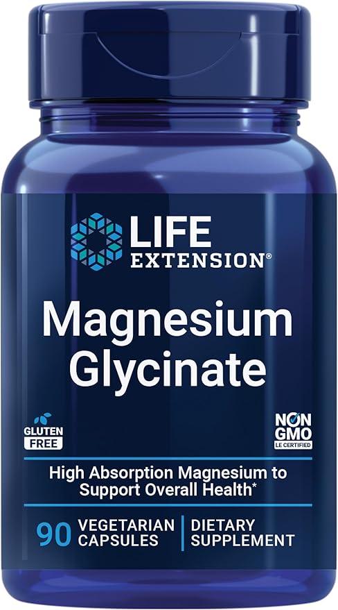 Magnesium Glycinate, 90 Vegetarian Capsules by Life Extension