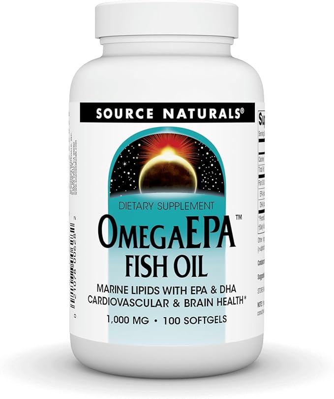 OmegaEPA Fish Oil  100 Softgels, 1 000 mg by Source Naturals