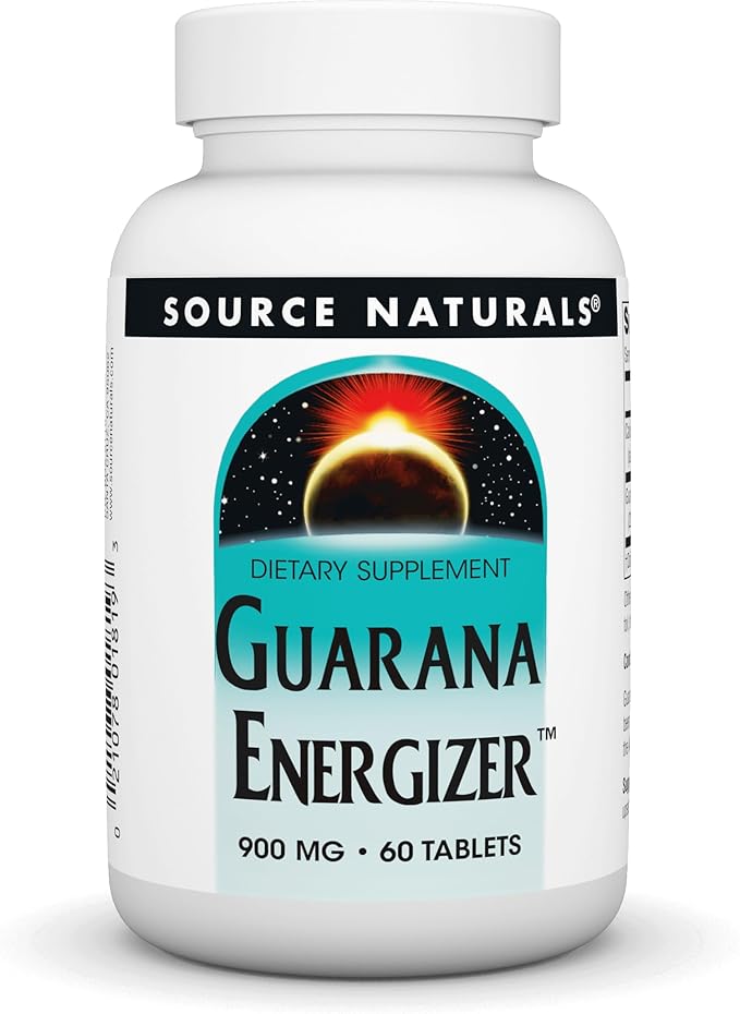 Guarana Energizer™, 900 mg, 60 Tablets by Source Naturals