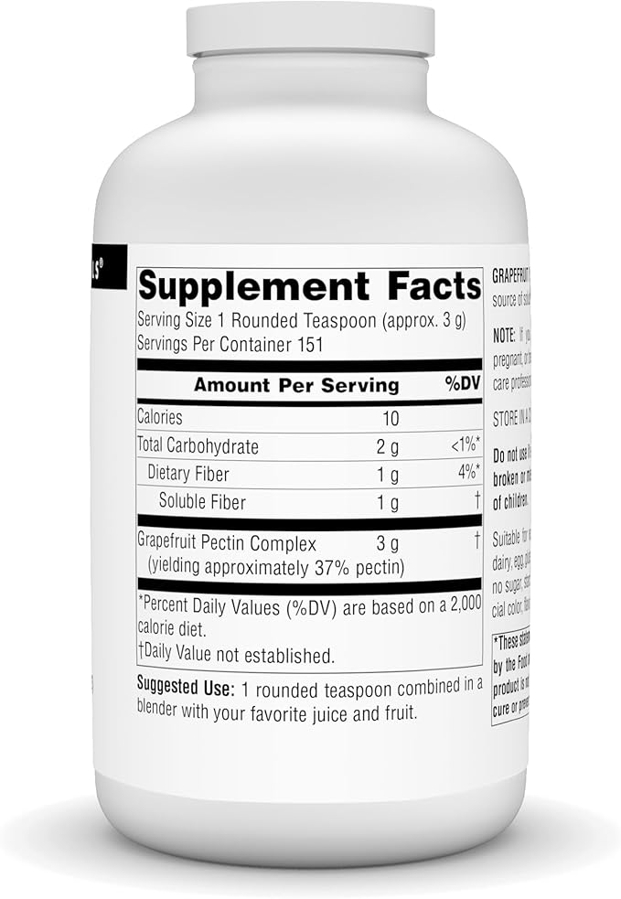 Grapefruit Pectin Powder 16 oz (453.6 g) by Source Naturals