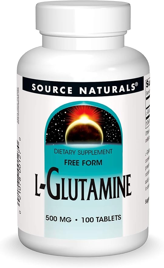 L-Glutamine 500 mg 100 Tablets by Source Naturals